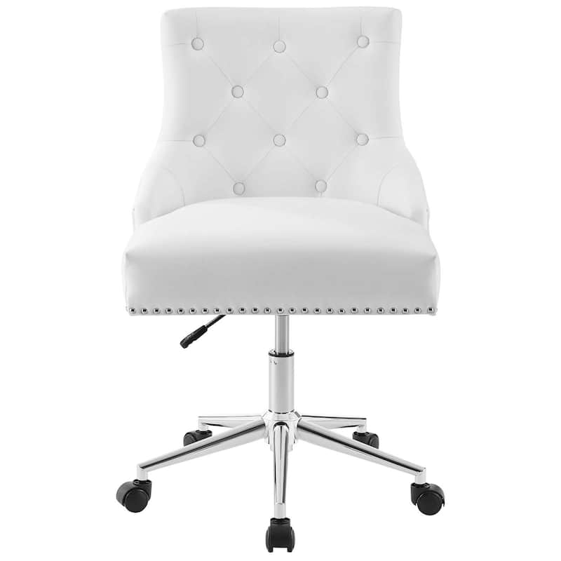 Carbon Loft Mullally Tufted Button Swivel Faux Leather Office Chair