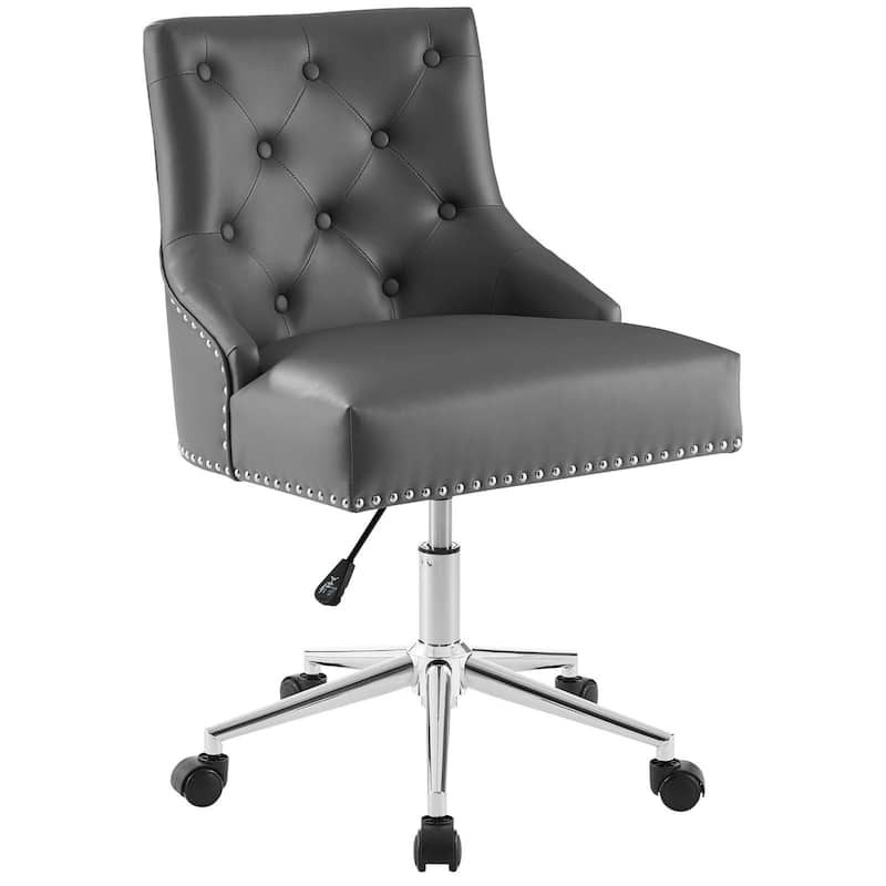 Carbon Loft Mullally Tufted Button Swivel Faux Leather Office Chair