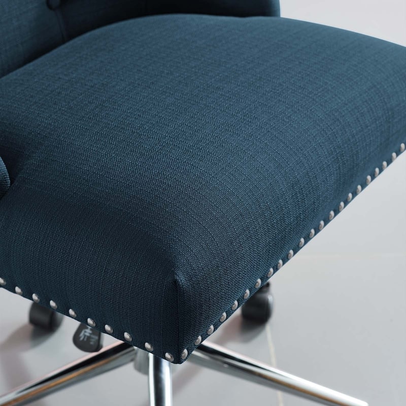Carson Carrington Lagefors Tufted Swivel Upholstered Fabric Office Chair