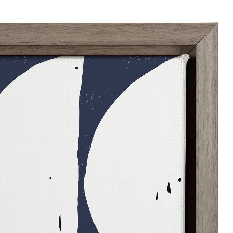 Kate and Laurel Sylvie Arches in Blue Framed Canvas by Statement Goods