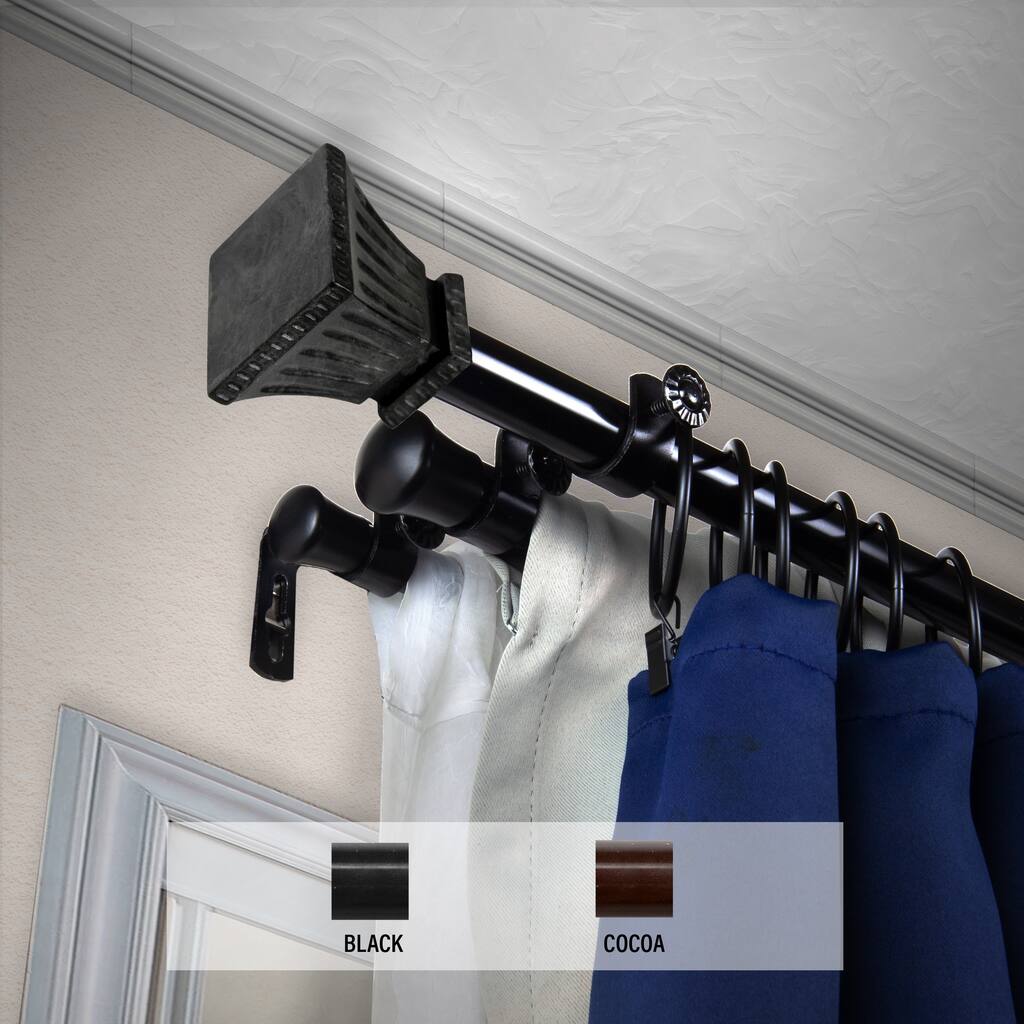 InStyleDesign Marlene Triple Curtain Rod 13/16 inch dia.