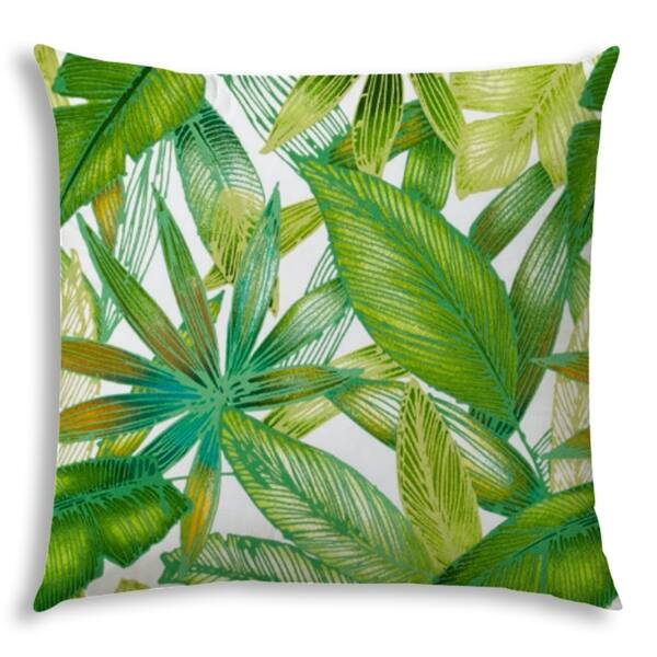 BRAZILIA Green Jumbo Indoor/Outdoor - Zippered Pillow Cover - Overstock ...