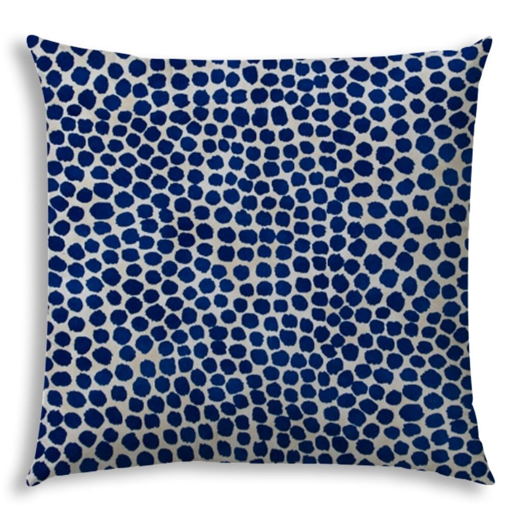 SWEET PUFF Navy Jumbo -Zippered Pillow Cover with Insert - N/A