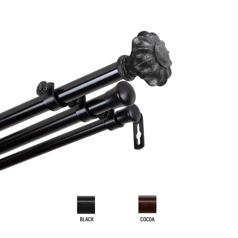 InStyleDesign Amor Triple Curtain Rod 13/16 inch dia.
