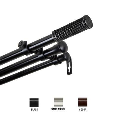 InStyleDesign Yarn Triple Curtain Rod 13/16 inch dia.