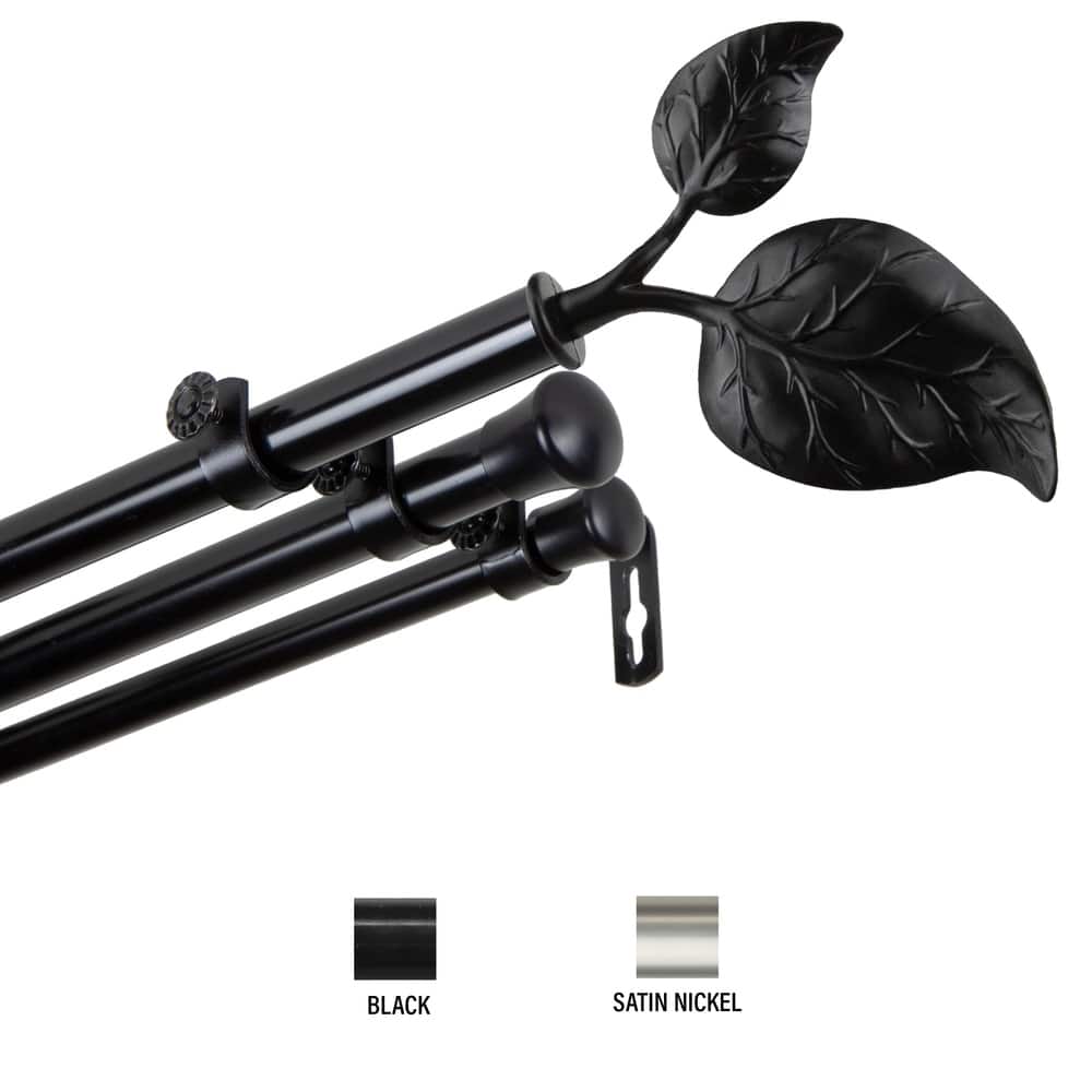 InStyleDesign Vine Triple Curtain Rod 13/16 inch dia.