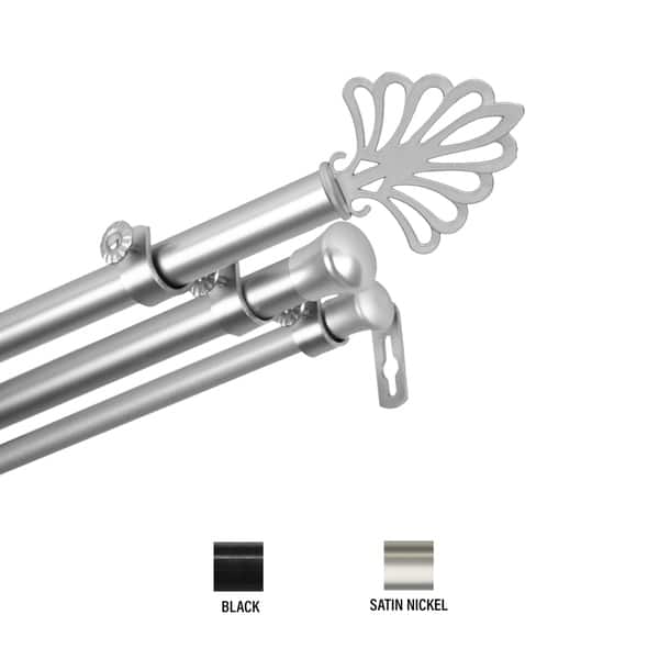 Buy Thor Single Extendable Curtain Rod, Bronze - 160-300 cm Online