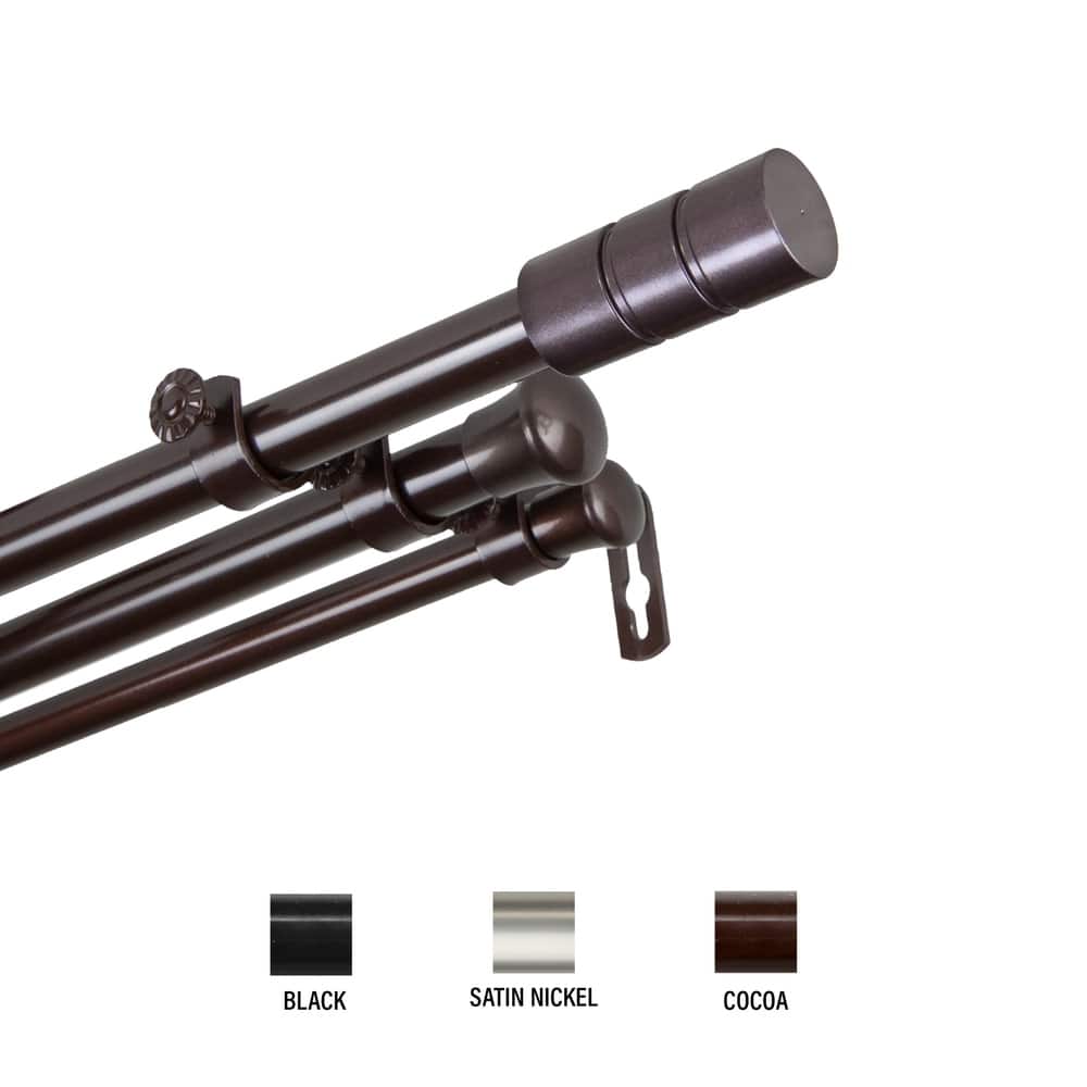 InStyleDesign Greyor Triple Curtain Rod 13/16 inch dia.