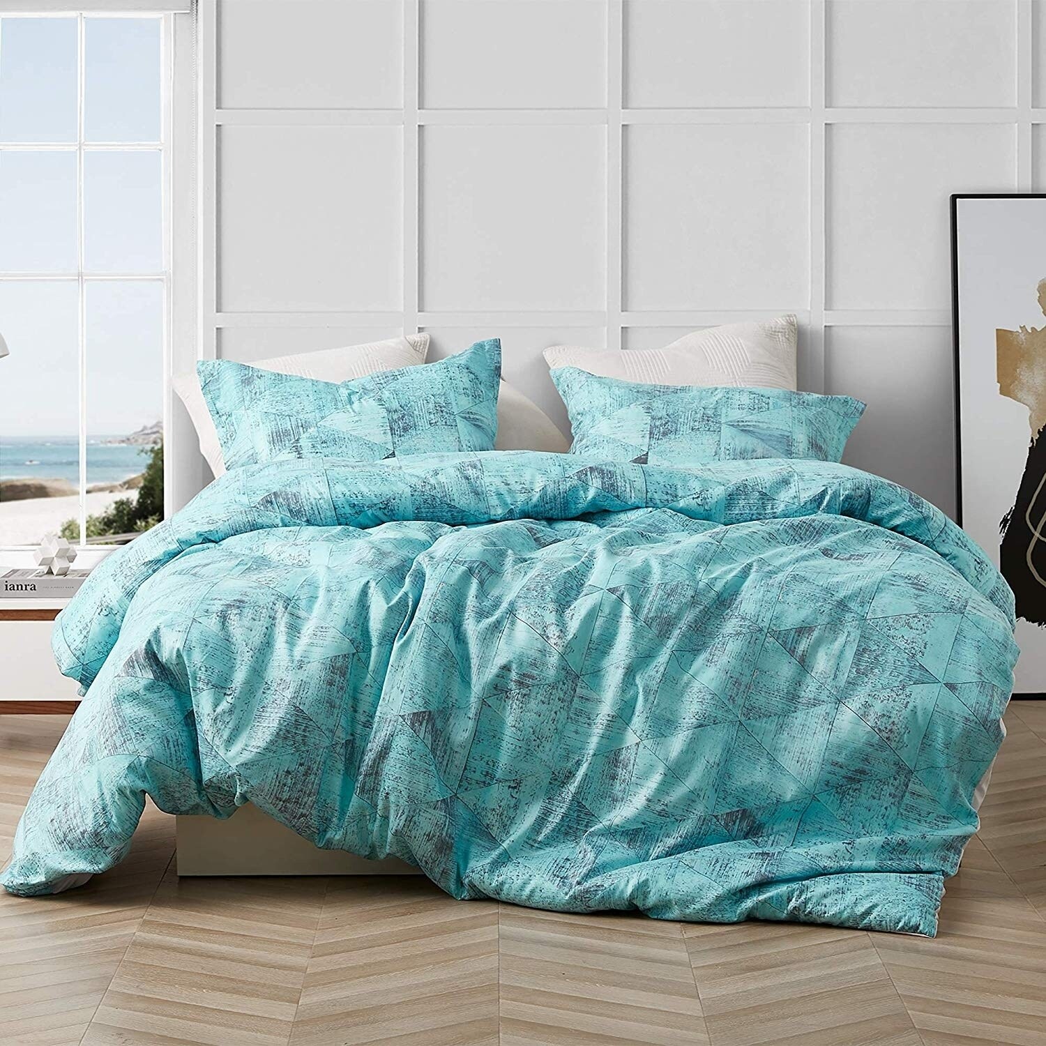 Brucht Designer Supersoft Oversized Comforter Tribeca Steel Aqua Overstock 28639246 Twin Twin Xl Standard Sham Twin Xl