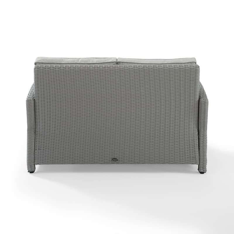 Bradenton Outdoor Wicker Loveseat - Grey