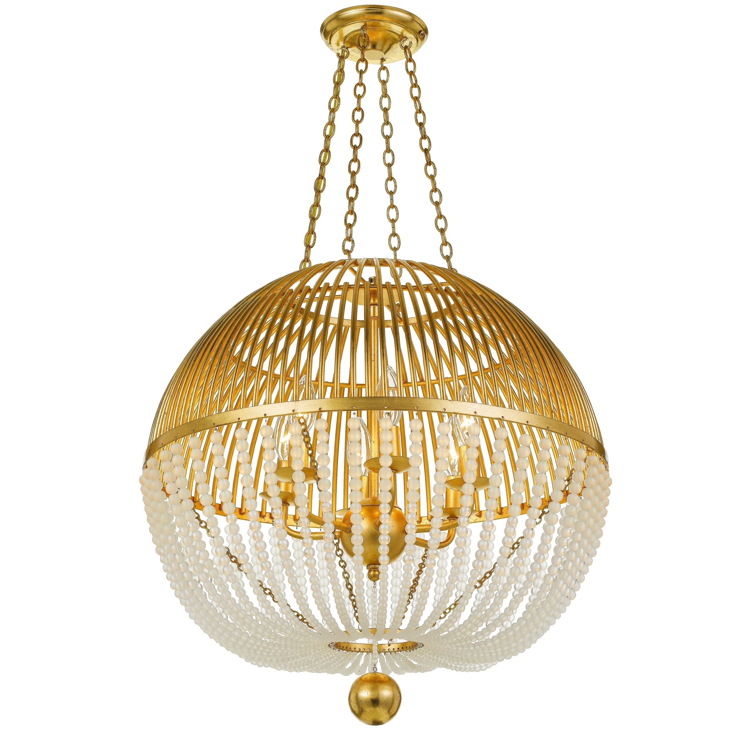 Duval 6-light Antique Gold Chandelier - Chandeliers For Bedrooms by Overstock.com