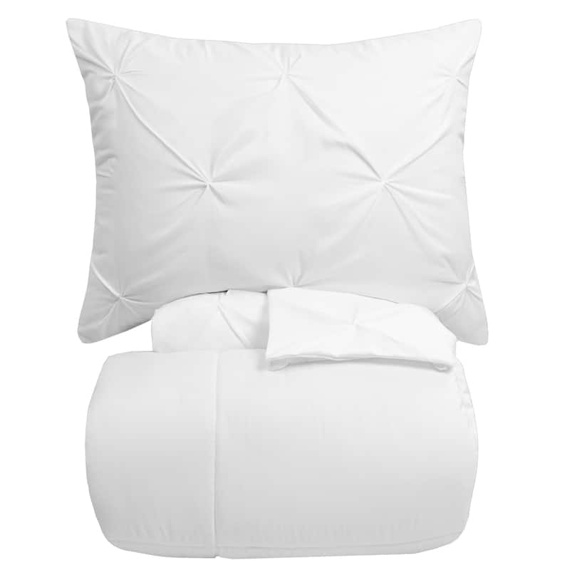Porch & Den Chinook Pinch Pleat 4-piece Duvet Cover and Insert Set