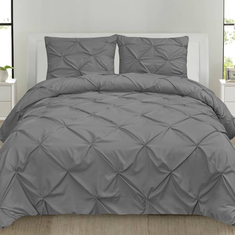 Porch & Den Chinook Pinch Pleat 4-piece Duvet Cover and Insert Set
