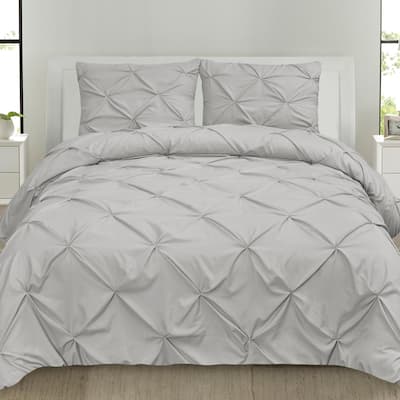 Porch & Den Chinook Pinch Pleat 4-piece Duvet Cover and Insert Set