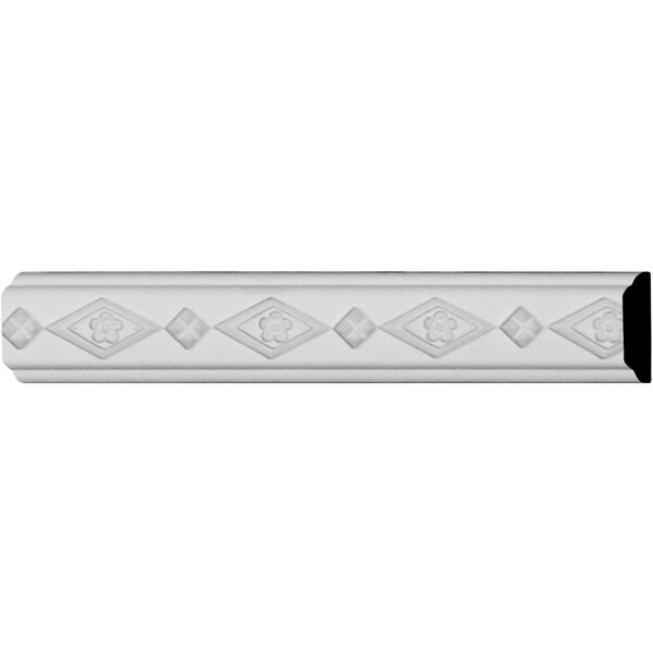1 5/8"H x 1/2"P x 94 1/2"L Diamond Chair Rail