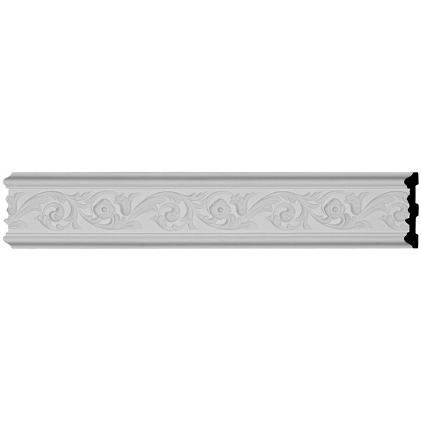 4 3/8"H x 3/4"P x 94 1/2"L Delfina Running Leaf Chair Rail