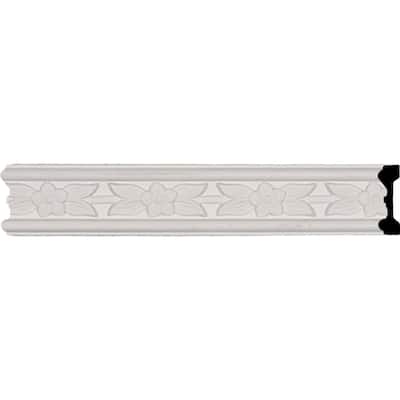 1 7/8"H x 5/8"P x 94 1/2"L, (2 5/8" Repeat), Flower Chair Rail