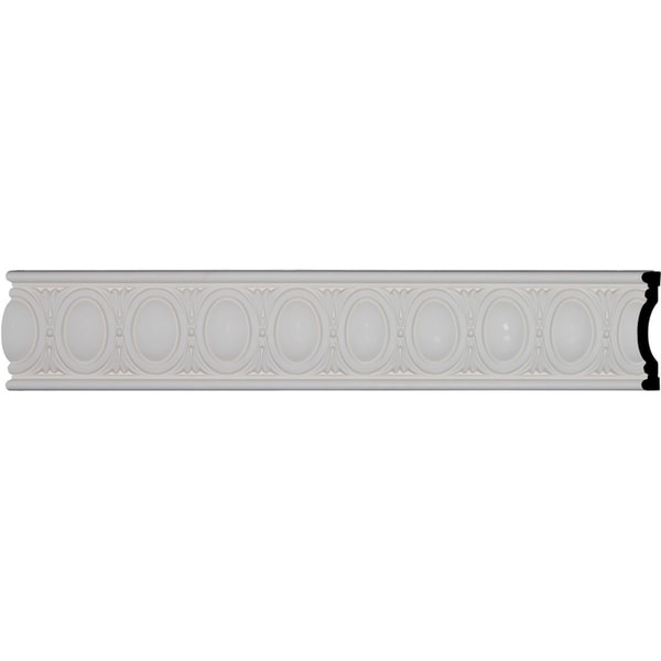5 5/8"H x 1 1/8"P x 94 1/2"L, (3 1/4" Repeat), Egg & Dart Chair Rail