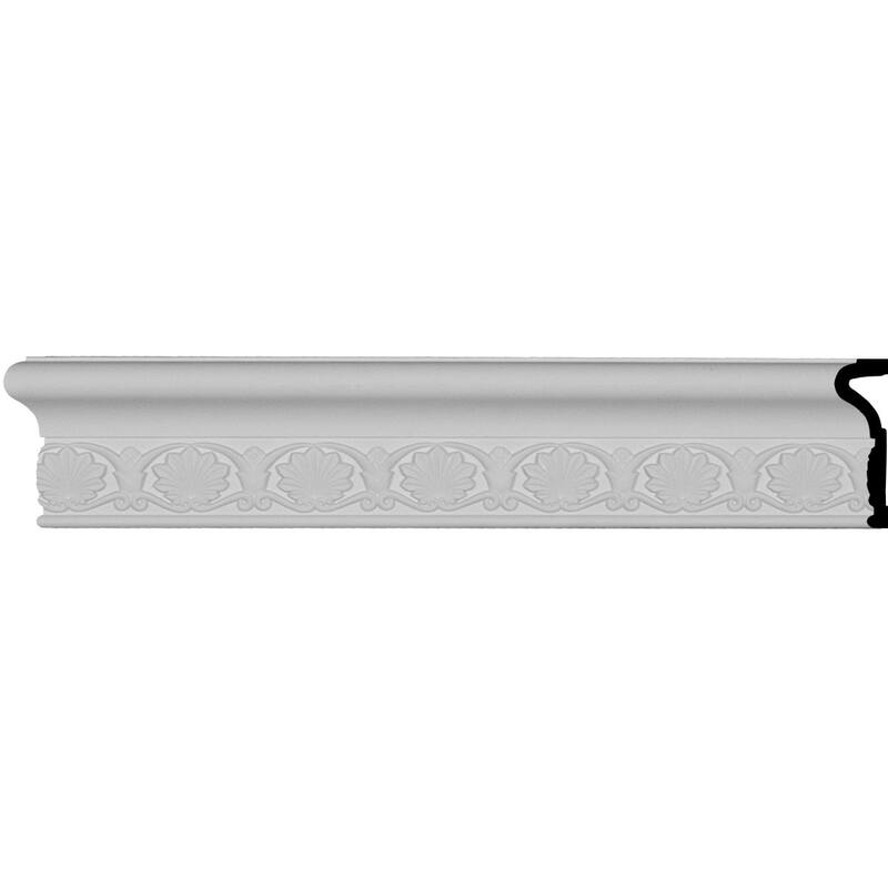 4"H x 1 3/8"P x 94 1/2"L, (3" Repeat), Emily Chair Rail