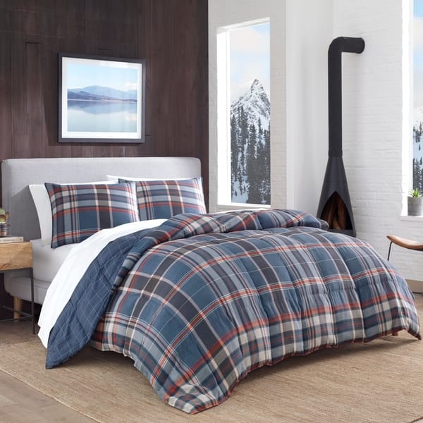 Eddie Bauer Shasta Lake Navy Down Alt Comforter Set