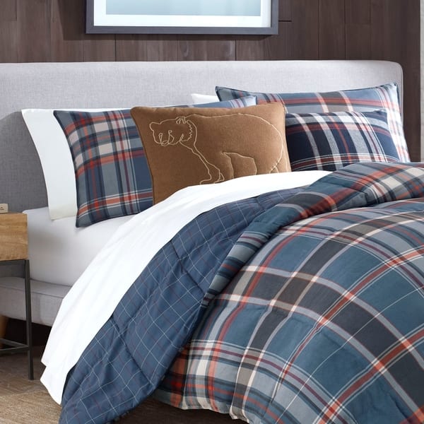 Eddie Bauer Shasta Lake Navy Down Alt Comforter Set