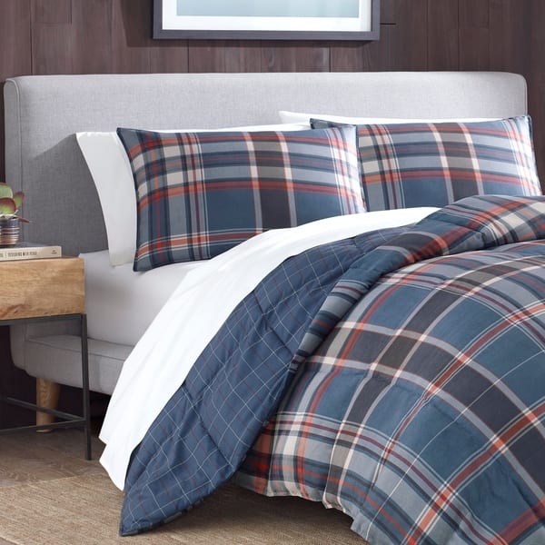 Eddie Bauer Shasta Lake Navy Down Alt Comforter Set