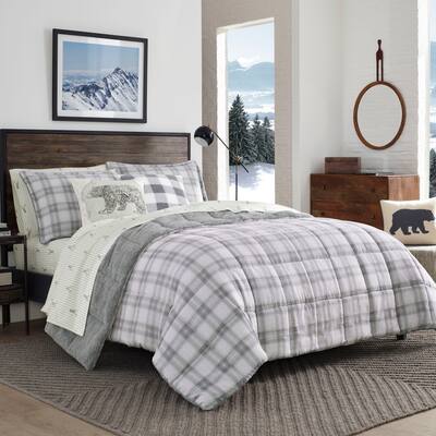 Eddie Bauer Sherwood Plaid Charcoal Comforter Set