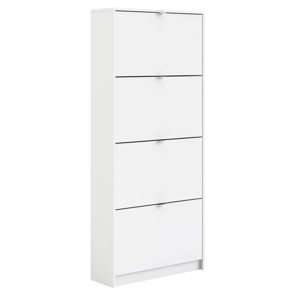 Shop Porch Den Cambria Bright White 4 Drawer Shoe Cabinet Free