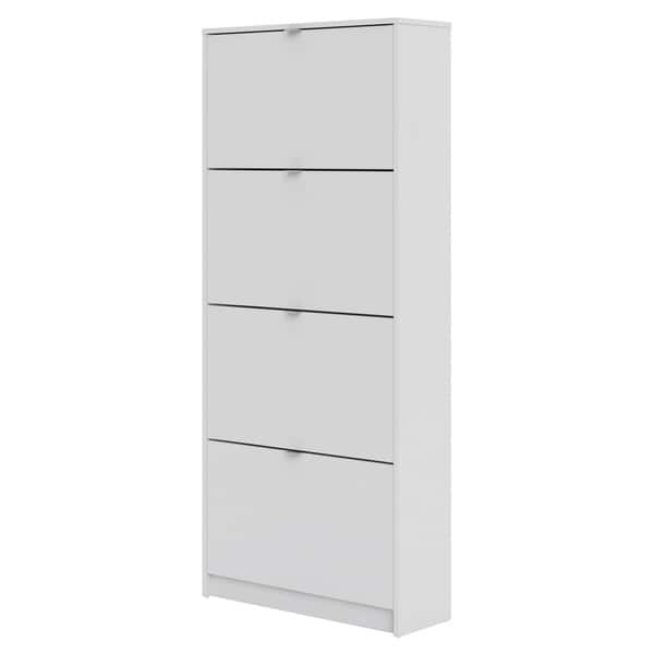 Shop Porch Den Cambria Bright White 4 Drawer Shoe Cabinet Free