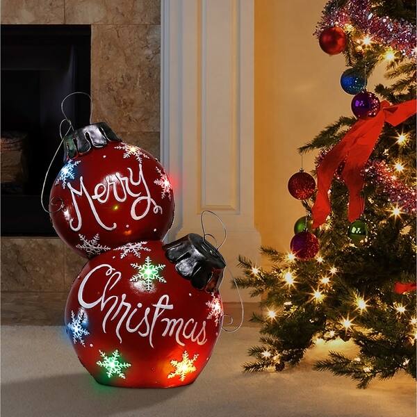 Shop Alpine Corporation Christmas Ball Ornament With Color