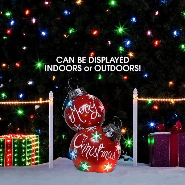 Shop Alpine Corporation Christmas Ball Ornament With Color