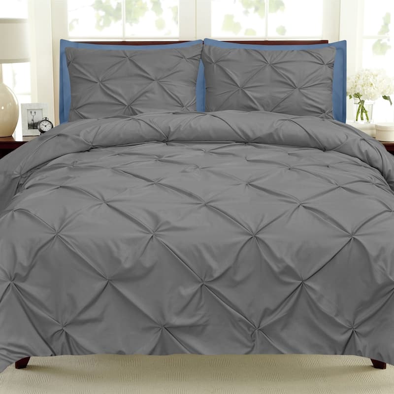 Porch & Den Chinook Luxury Pinch Pleat Pintuck 9-piece Bed-In-a-Bag