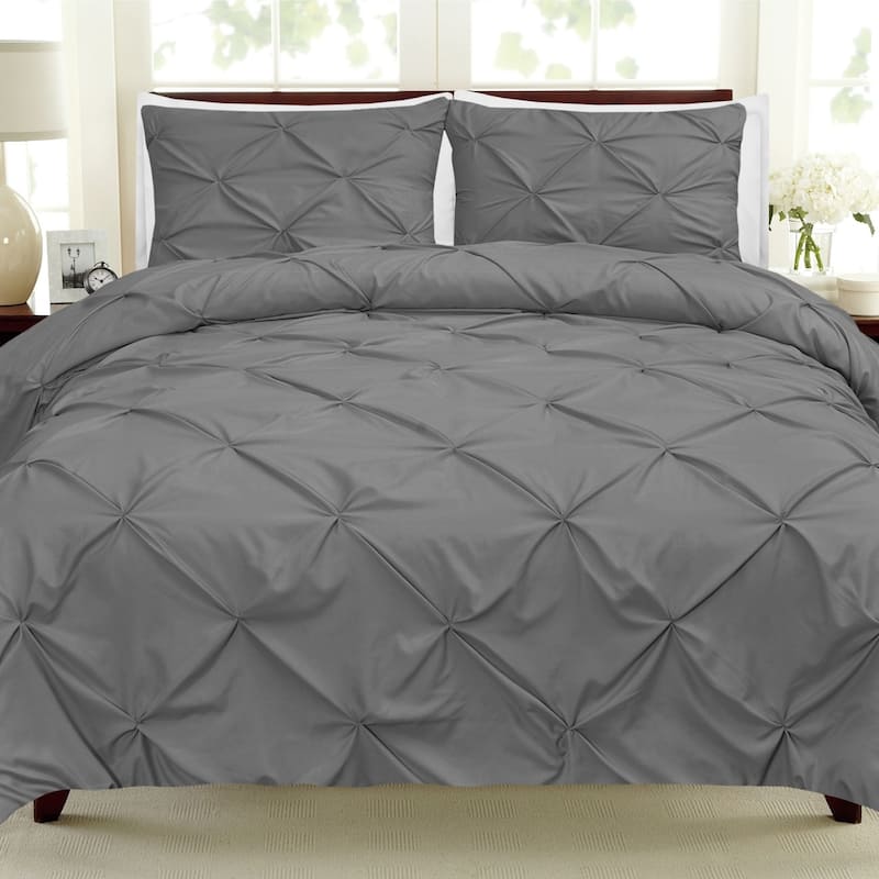 Porch & Den Chinook Luxury Pinch Pleat Pintuck 9-piece Bed-In-a-Bag