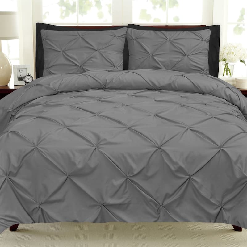 Porch & Den Chinook Luxury Pinch Pleat Pintuck 9-piece Bed-In-a-Bag