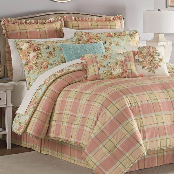 Waverly Spring Bling 4 Piece Comforter Set Overstock 28640541 Queen
