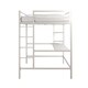 Novogratz Maxwell Metal Loft Bed with Desk & Shelves - Thumbnail 9
