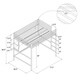 Novogratz Maxwell Metal Loft Bed with Desk & Shelves - Thumbnail 16