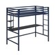 Novogratz Maxwell Metal Loft Bed with Desk & Shelves - Thumbnail 20