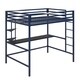 Novogratz Maxwell Metal Loft Bed with Desk & Shelves - Thumbnail 26