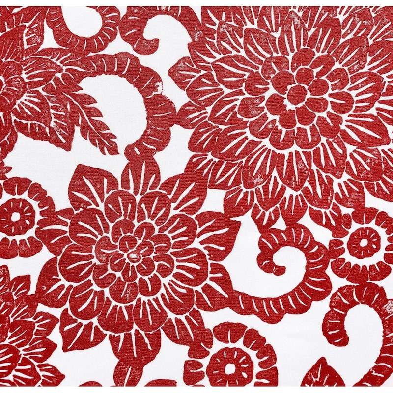 Porch & Den Fircrest Blooming Dahlia Room Darkening Thermal Window Valance - 52 x 18