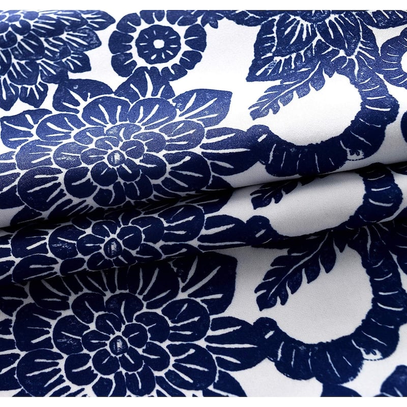 Porch & Den Fircrest Blooming Dahlia Room Darkening Thermal Window Valance - 52 x 18