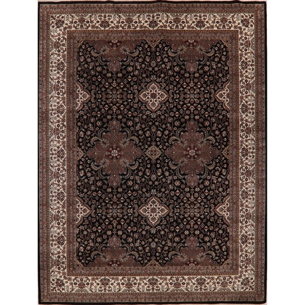 Agra Oriental Traditional Hand Knotted Wool Indian Area Rug - 12'1" x 9'0"