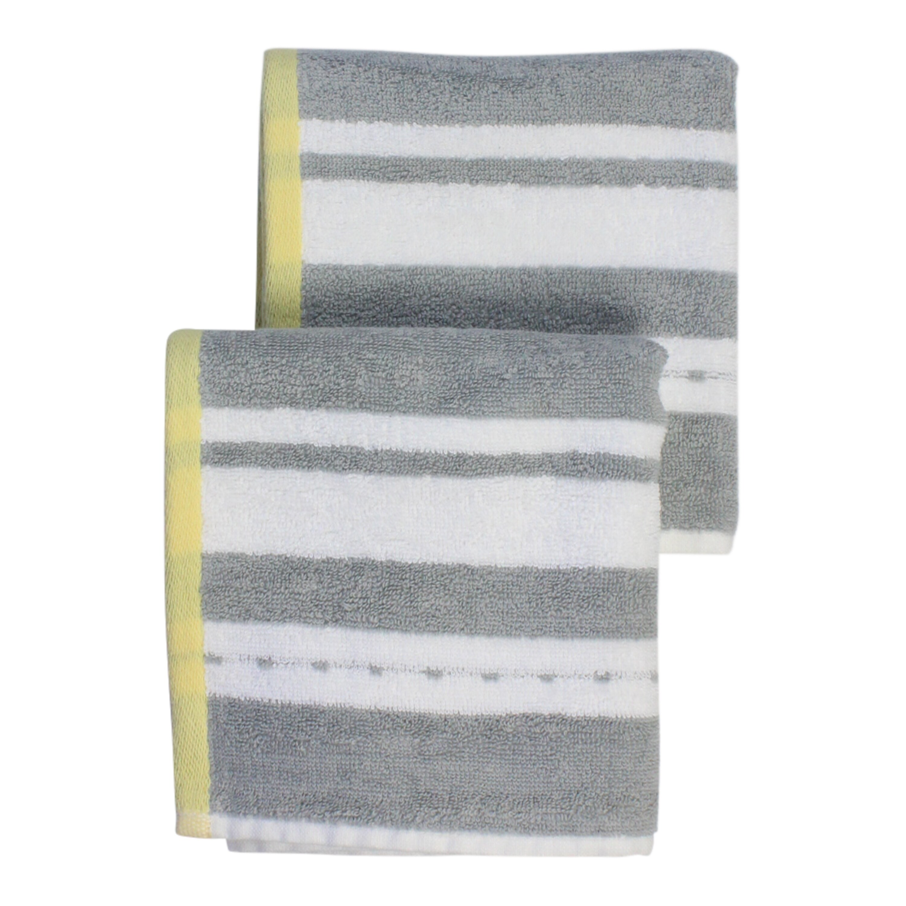 yellow and gray bath towel sets