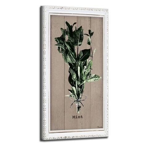 The Gray Barn Botanical 'Mint' Wrapped Canvas Kitchen Wall Art