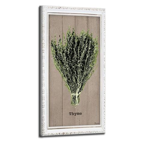 The Gray Barn Botanical 'Thyme' Wrapped Canvas Kitchen Wall Art