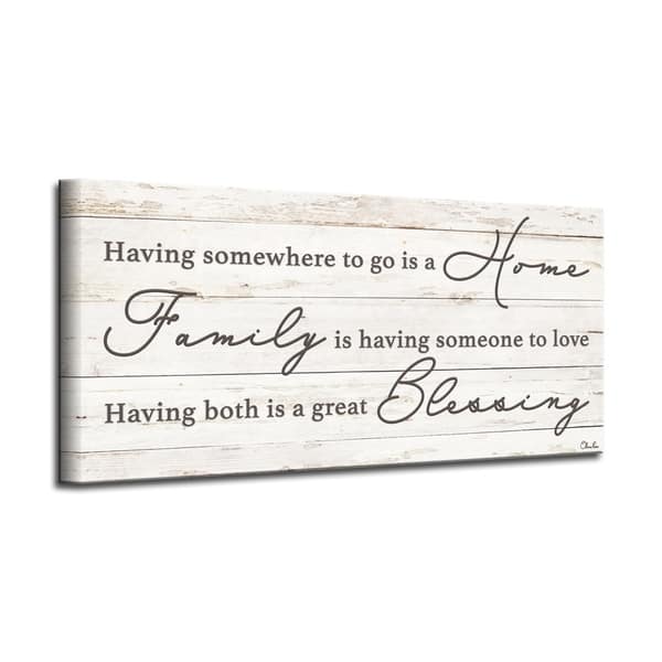 The Gray Barn 'Family Blessing' Wrapped Canvas Textual Harvest Wall Art ...
