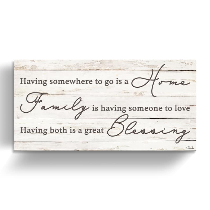 The Gray Barn 'Family Blessing' Wrapped Canvas Textual Harvest Wall Art
