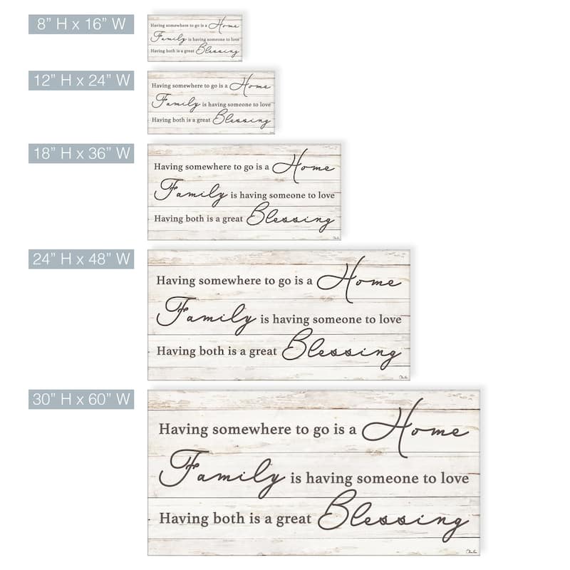 The Gray Barn 'Family Blessing' Wrapped Canvas Textual Harvest Wall Art
