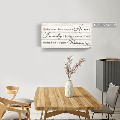 The Gray Barn 'Family Blessing' Wrapped Canvas Textual Harvest Wall Art