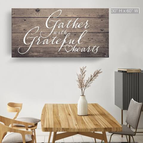 The Gray Barn 'Grateful Hearts' Wrapped Canvas Harvest Wall Art